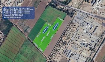 9_2922 | 13.67 HECTAREAS Ejido Jiquilpan en Los Mochis, Sinaloa. Uso agrícola, industrial o para desarrollo habitacional. | Integralia Grupo Inmobiliario